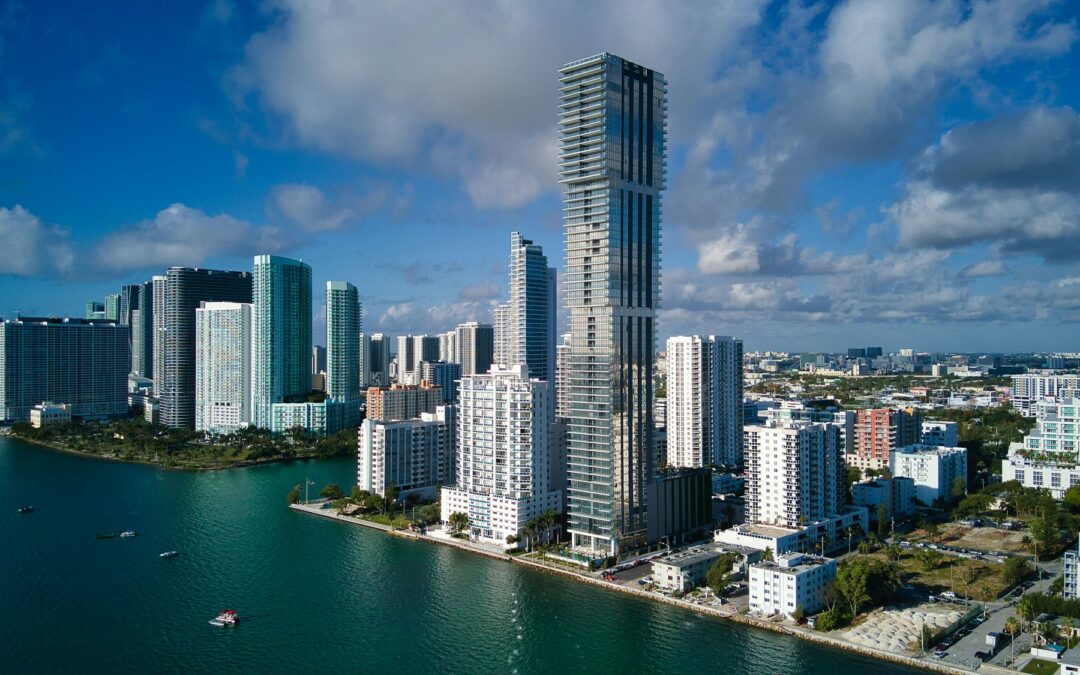 Scenic view of the Miami Edgewater skyline in Miami Florida