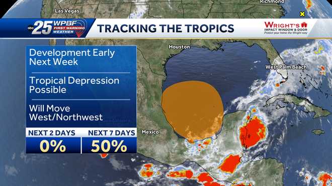 disturbance in gulf of mexico could become tropical depression
